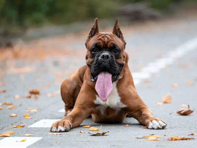 Brindle coloured Boxer